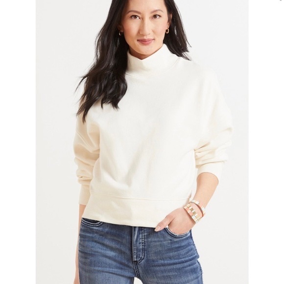 RAILS BLAIR WHITE MOCK NECK SWEATER - Picture 7 of 7